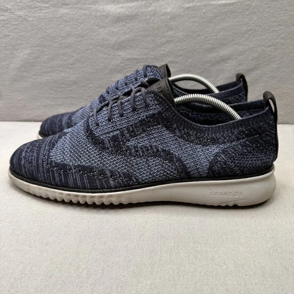Cole Haan 2.ZeroGrand Mens Size 11‎ (M) Wingtip Oxford Marine Blue Casual Shoes